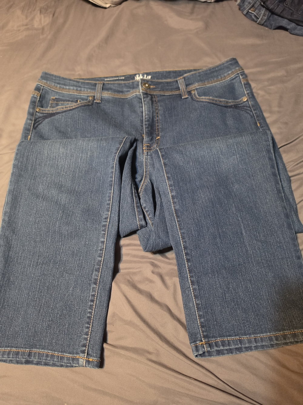 Style & Co. Woman's Relaxed Denim Jeans in Medium Blue